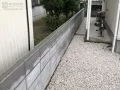 犬走り側の境界ブロック