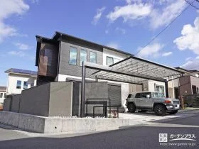 お家やお庭の視線をおしゃれに遮る角地の外構リフォーム工事