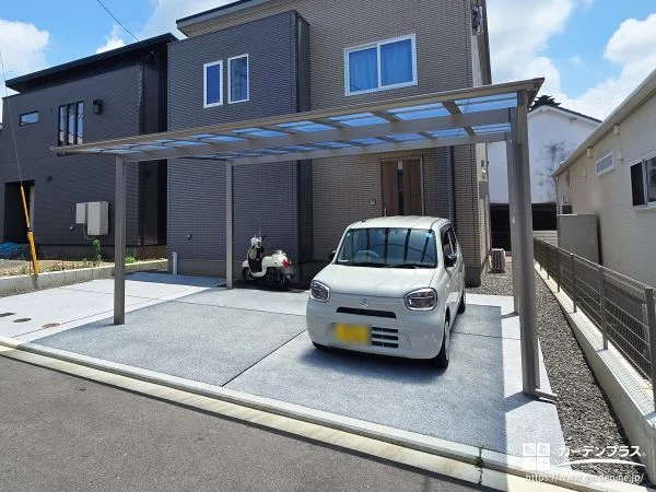 広々として使いやすい駐車スペースを叶えたカーポート設置工事