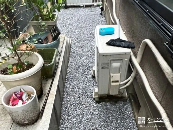 雑草が生えやすい犬走りを整えて負担を軽減した雑草対策工事